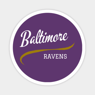 Ravens Retro Magnet